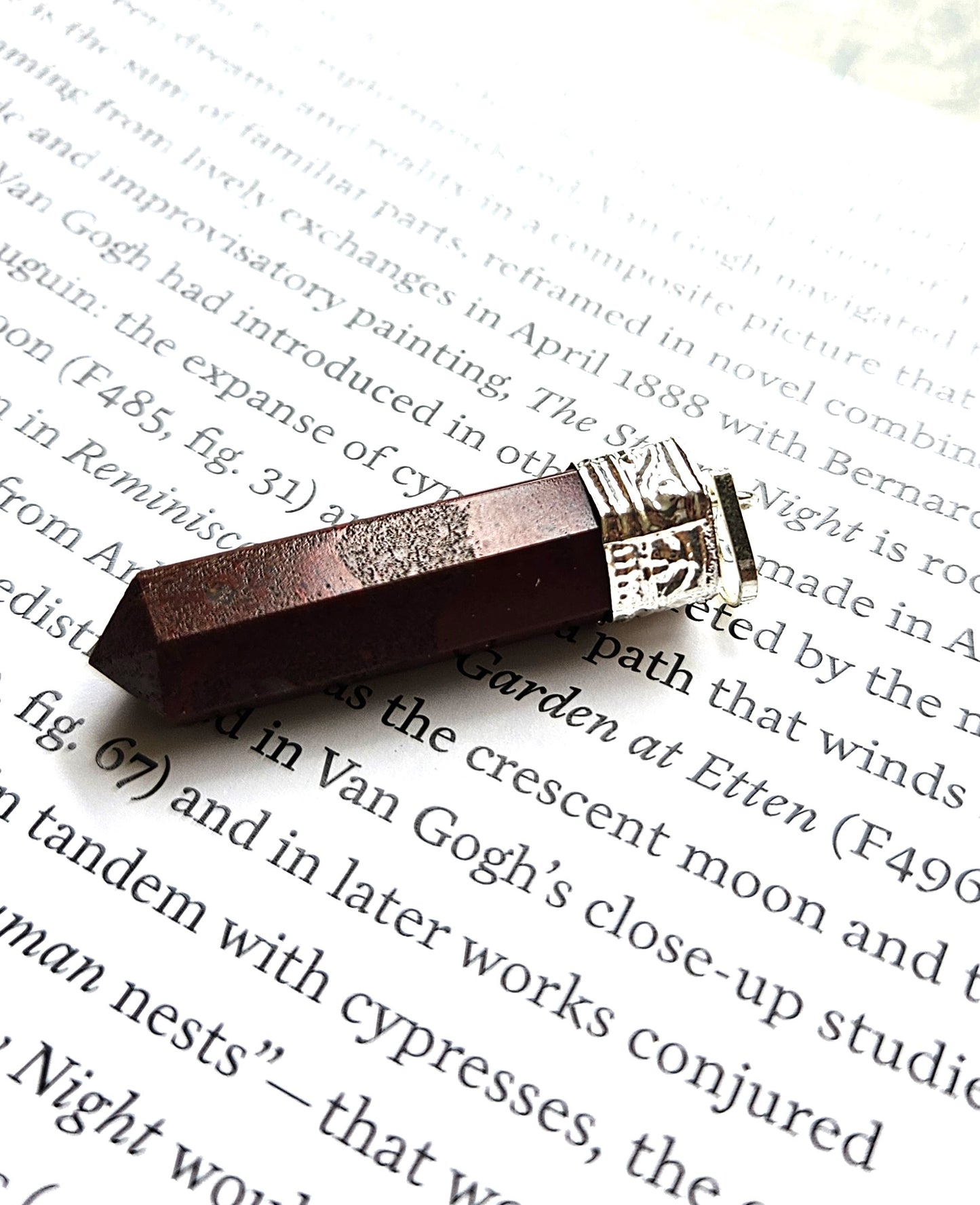 Red Jasper Pencil Pendant - Stone of Grounding & Vitality