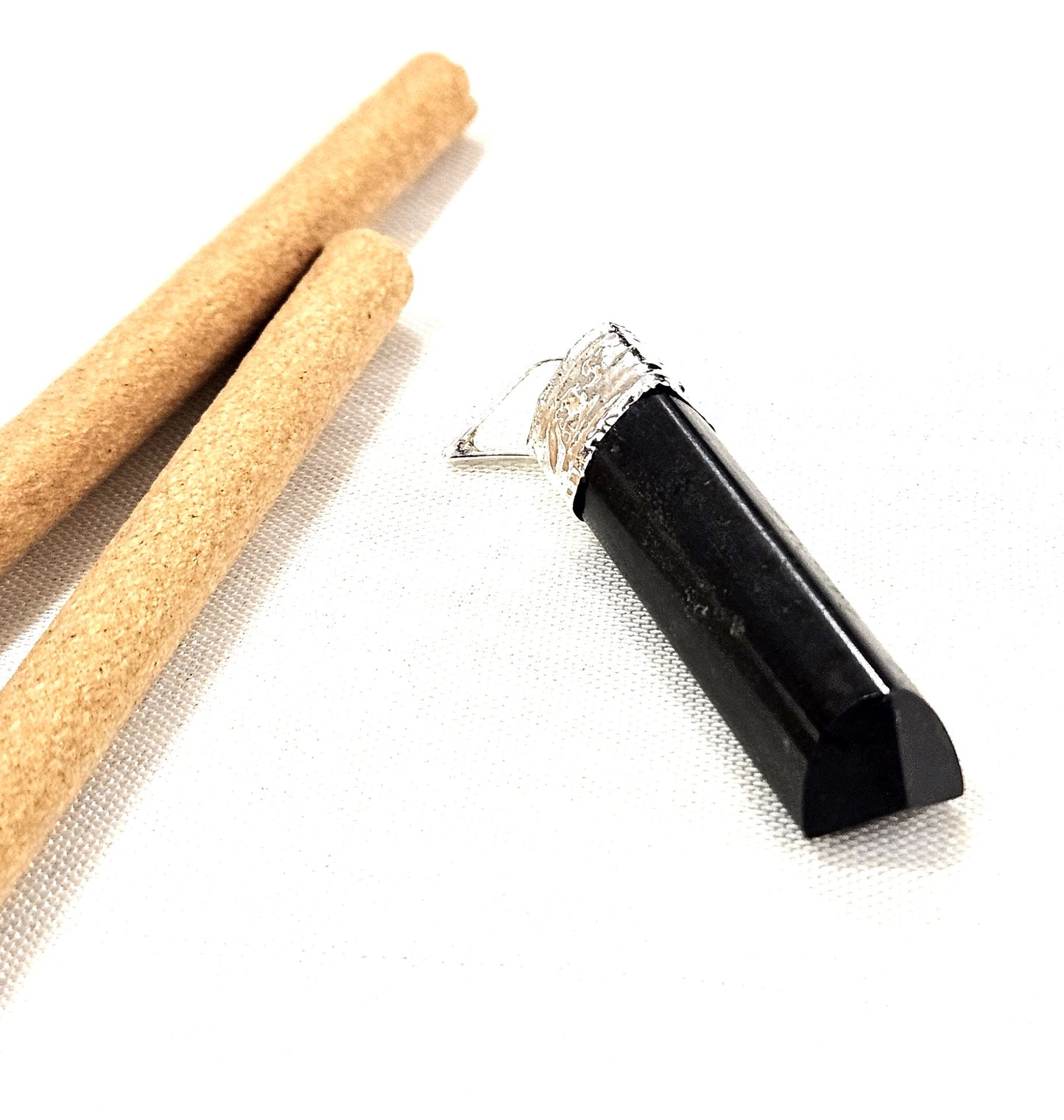 Black Tourmaline Pencil Pendant - Shield of Protection