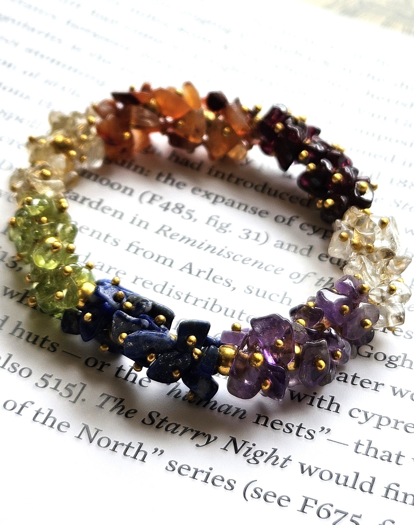 7 Chakra Uncut Bracelet - Balance, Healing & Spiritual Growth