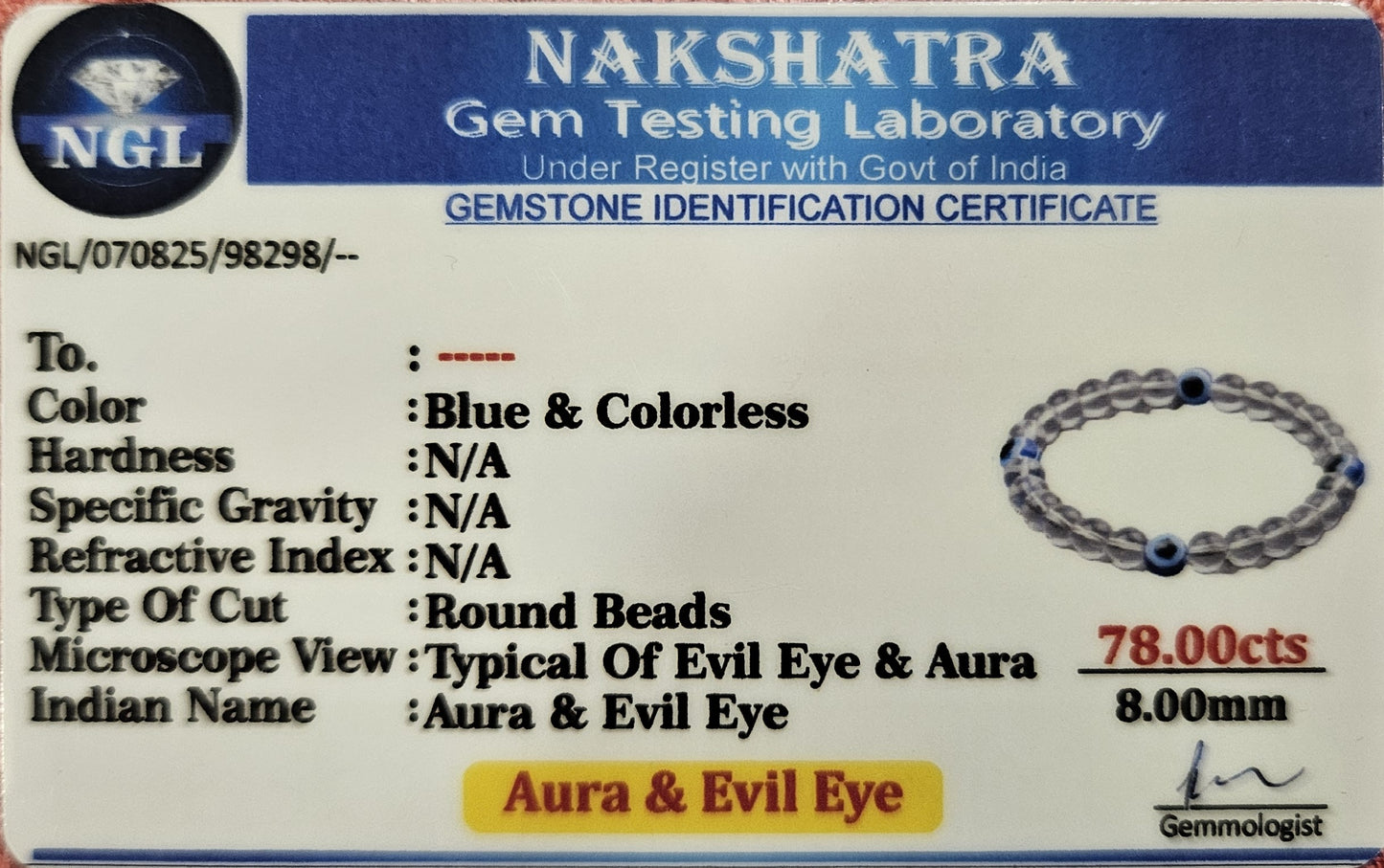 Aura & Evil Eye Bracelet - Protect, Uplift, and Balance energy