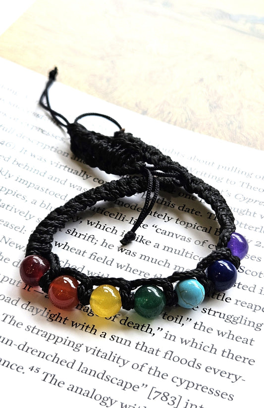 7 Chakra Thread Bracelet - Healing, Mindfulness, & Spiritual Growth