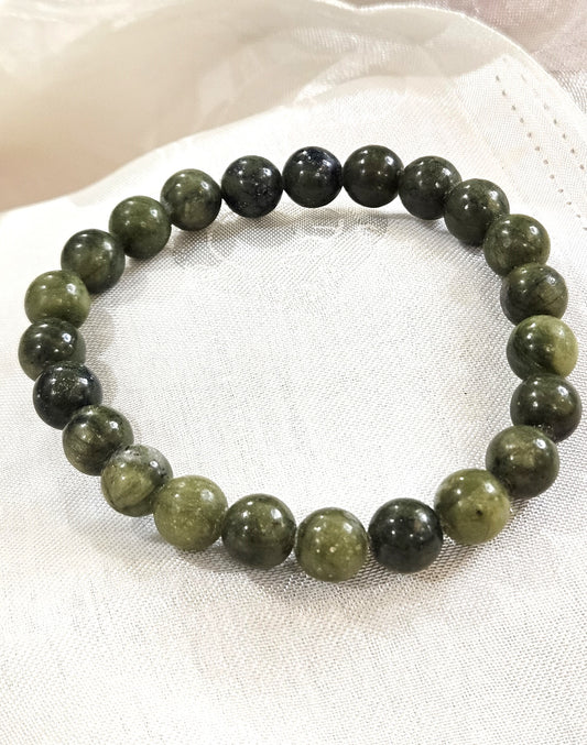 Green Jade Bracelet - Stone of Abundance & Inner Peace