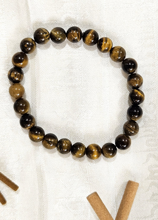 Tiger Eye Bracelet - Stone of Courage, Focus & Protection