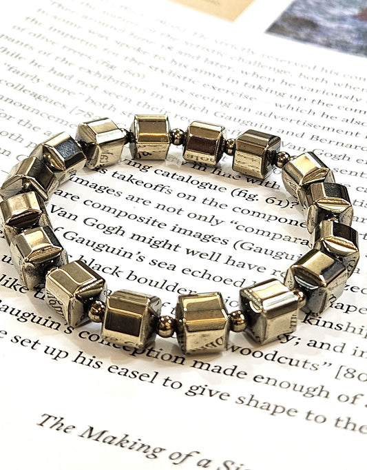 Pyrite Square Bracelet - The Stone of Abundance & Power