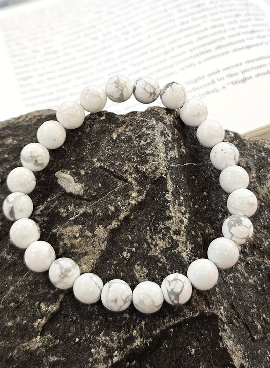 Howlite Bracelet - Stress Relief, Focus & Restful Sleep