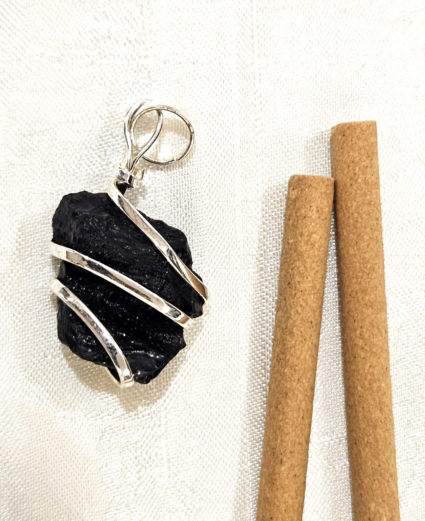 Tektite Uncut Pendant - Stone of Cosmic Connection & Spiritual Awakening