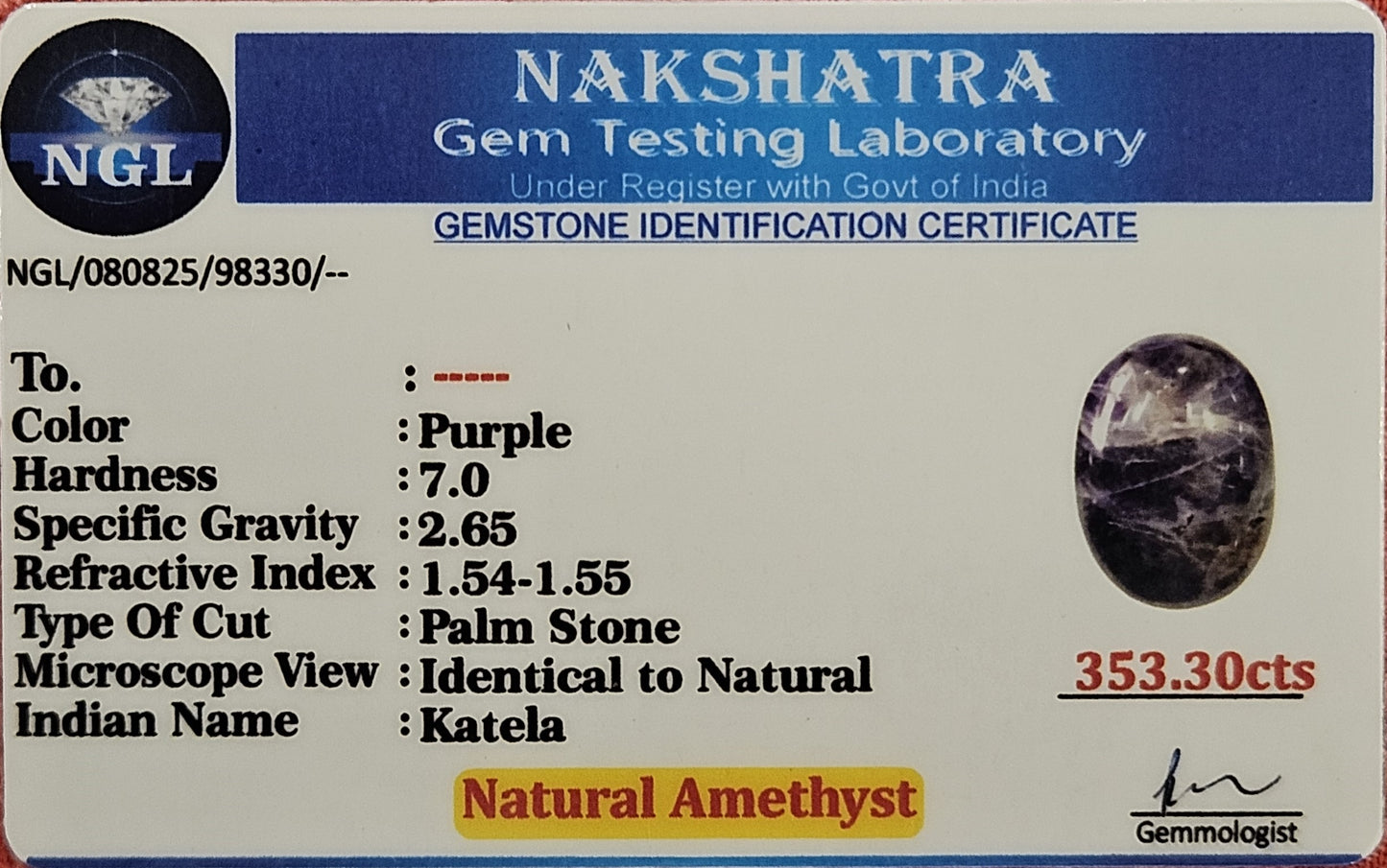 Amethyst Palm Stone – Tranquility in Your Hands