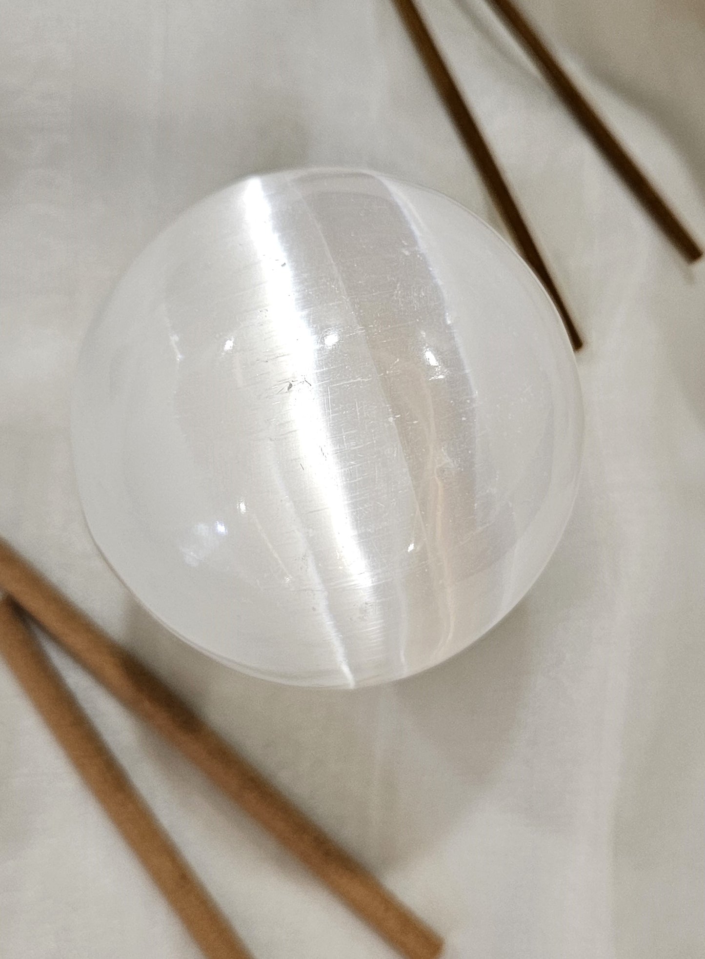 Selenite Sphere – The Stone of Divine Clarity