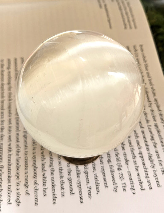 Selenite Sphere – The Stone of Divine Clarity