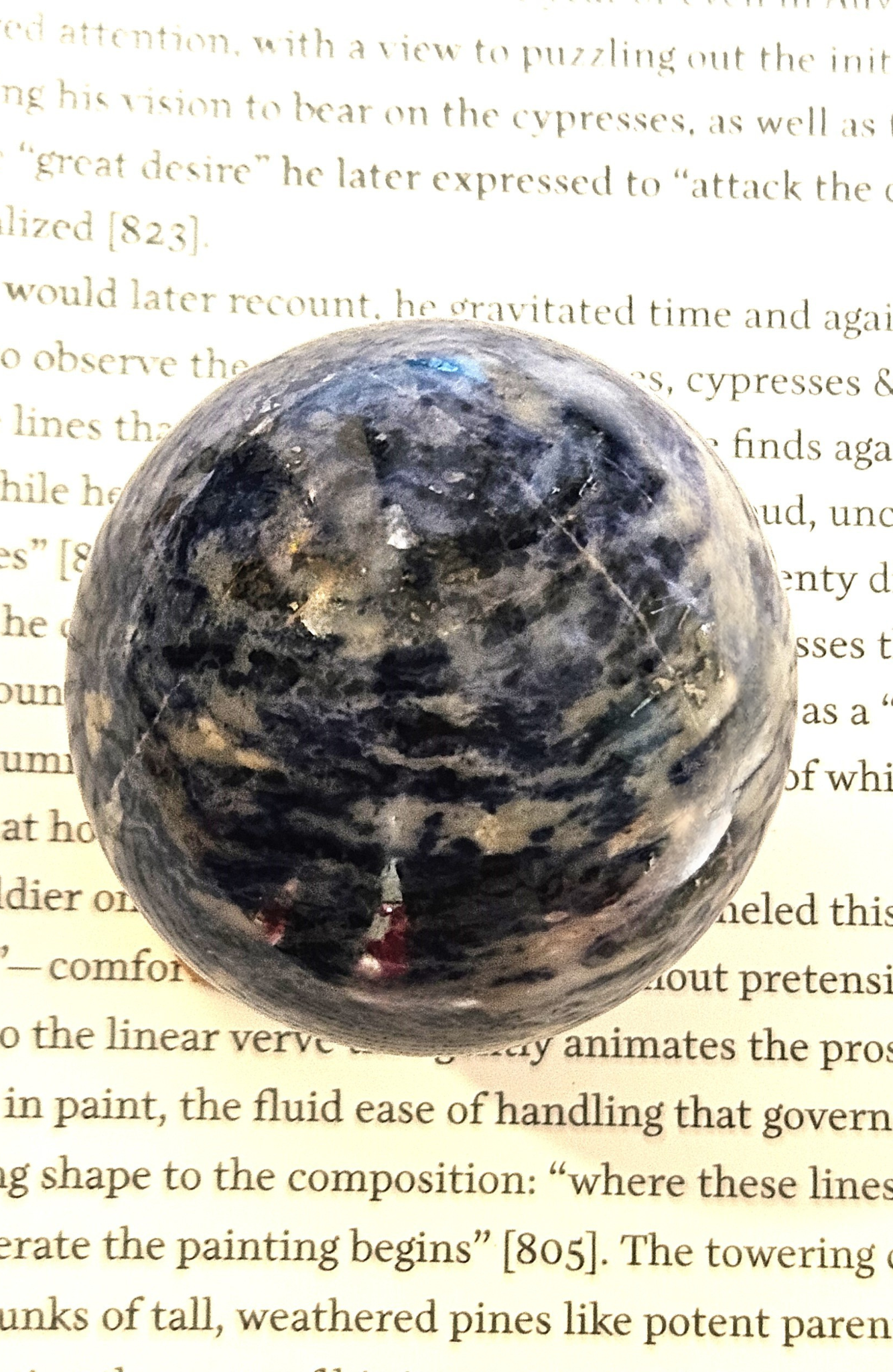 Sodalite Sphere – Stone of Logic & Inner Peace