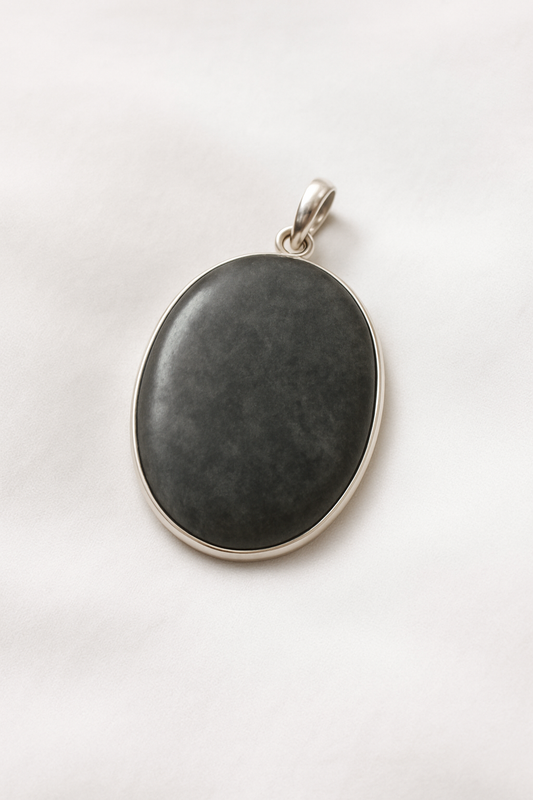 Cats Eye Oval Pendant - The Stone of Karmic Protection & Intuition