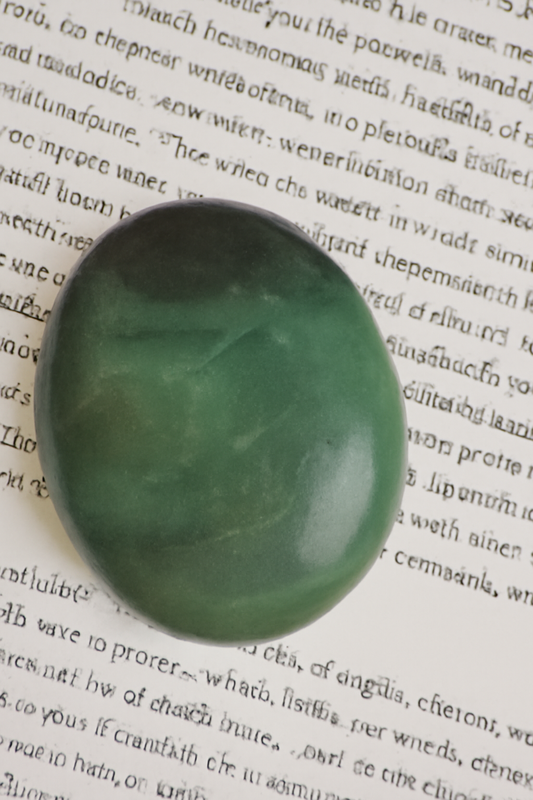 Green Jade Palm Stone – Stone of Abundance & Harmony