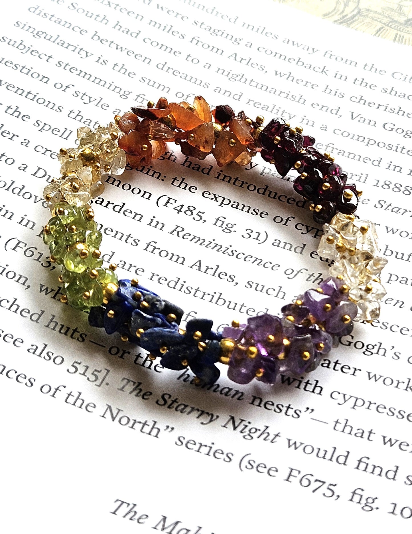 7 Chakra Uncut Bracelet - Balance, Healing & Spiritual Growth
