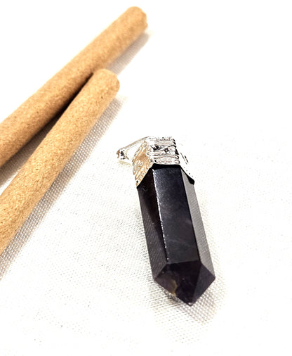 Amethyst Pencil Pendant - Stone of Spiritual Wisdom