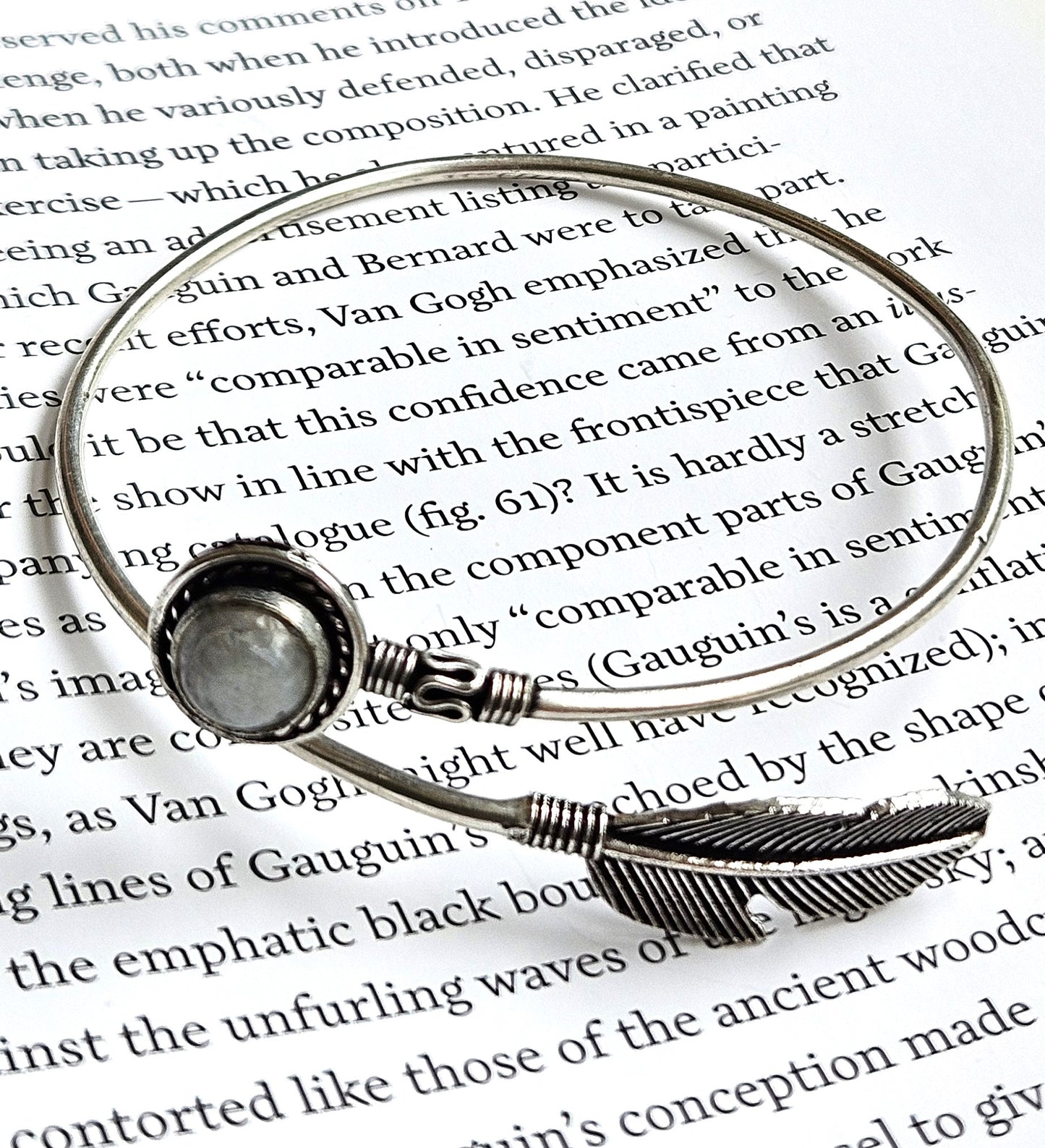 Moonstone Metal Kada - Embrace New Beginnings & Feminine Energy