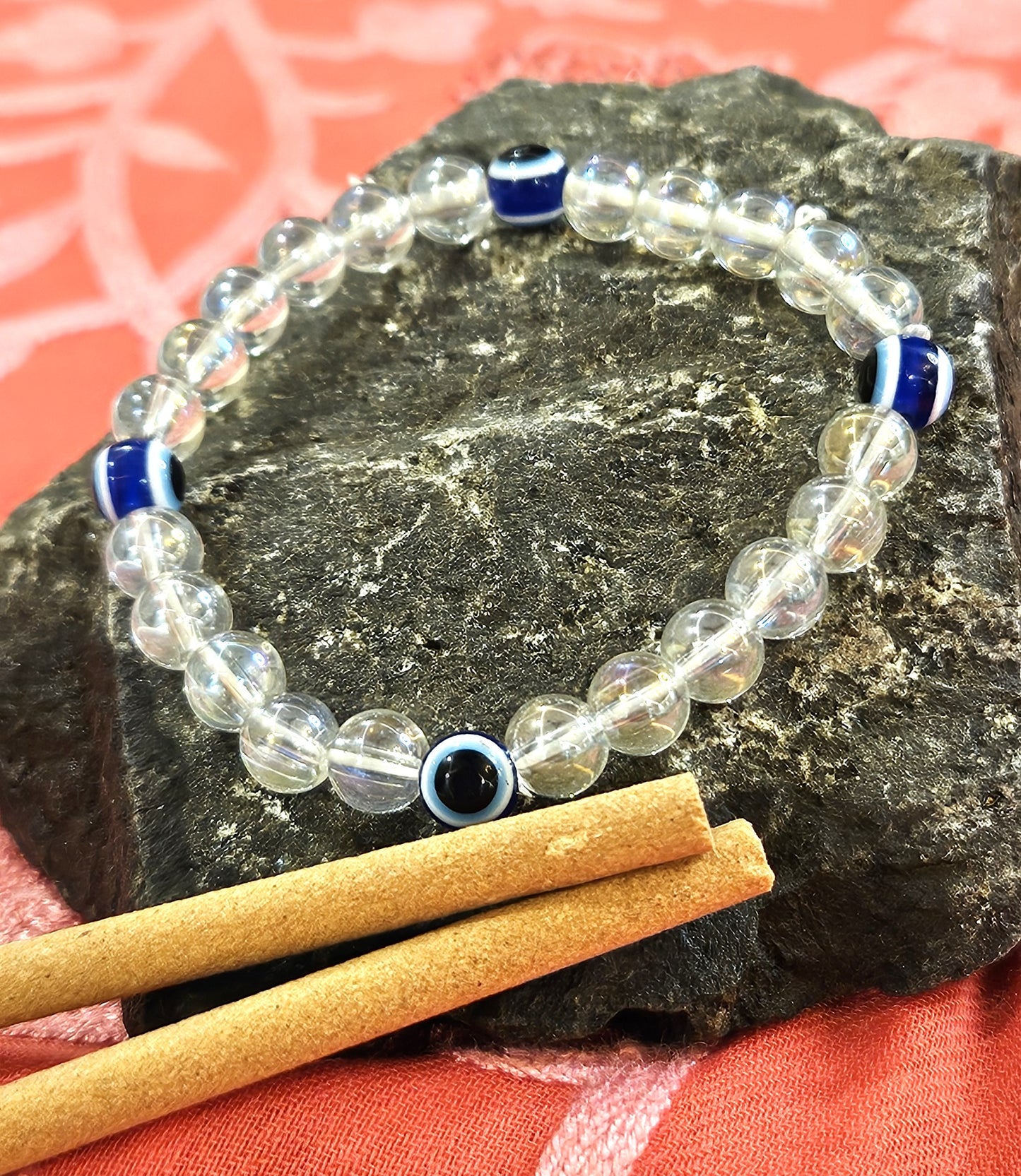 Aura & Evil Eye Bracelet - Protect, Uplift, and Balance energy