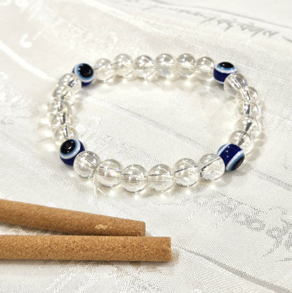 Aura & Evil Eye Bracelet - Protect, Uplift, and Balance energy
