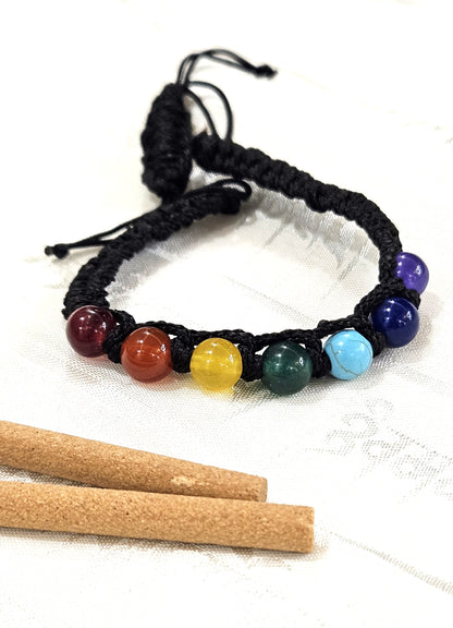 7 Chakra Thread Bracelet - Healing, Mindfulness, & Spiritual Growth