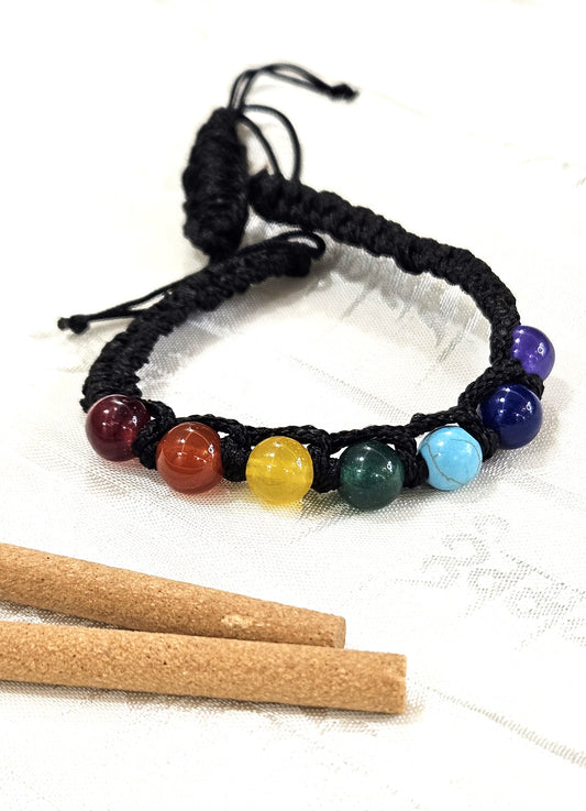 7 Chakra Thread Bracelet - Healing, Mindfulness, & Spiritual Growth