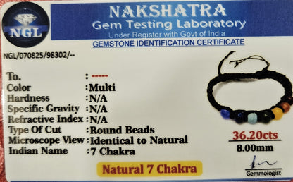 7 Chakra Thread Bracelet - Healing, Mindfulness, & Spiritual Growth
