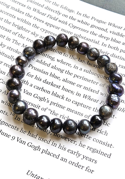Black Pearl Bracelet - Elegance & Inner Wisdom