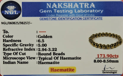 Golden Hematite Bracelet - Powerful Energy Tool