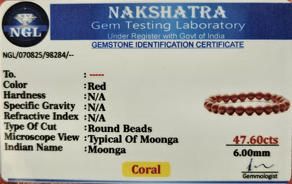 Coral Bracelet - Vitality, Ambition, and Courage