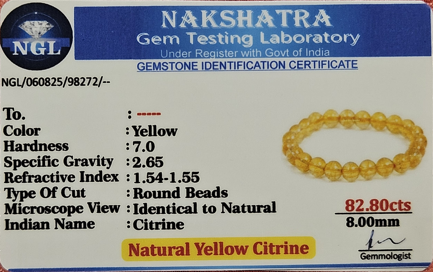 Citrine Bracelet - The Stone of Abundance & Joy