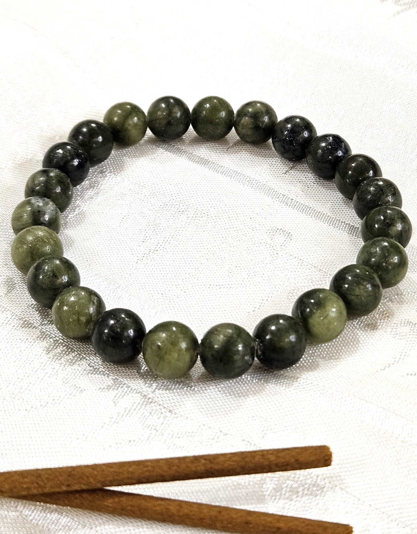 Green Jade Bracelet - Stone of Abundance & Inner Peace