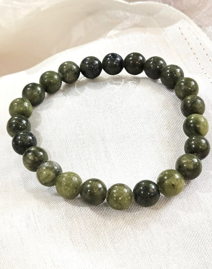 Green Jade Bracelet - Stone of Abundance & Inner Peace