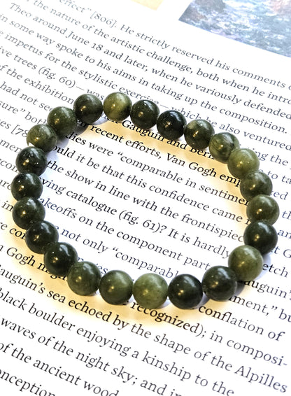 Green Jade Bracelet - Stone of Abundance & Inner Peace
