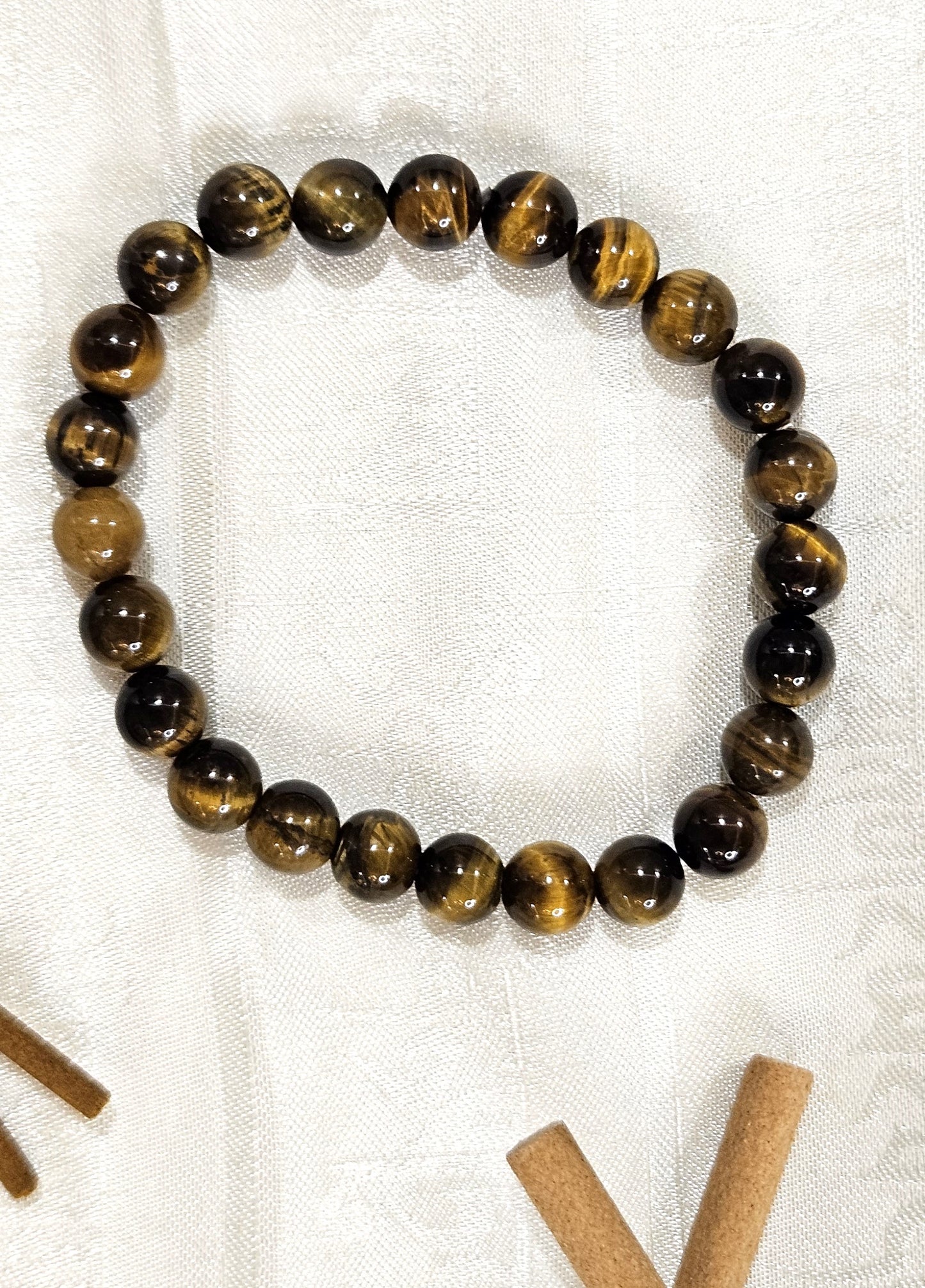 Tiger Eye Bracelet - Stone of Courage, Focus & Protection