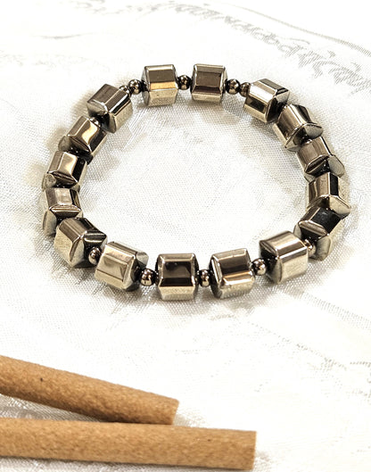 Pyrite Square Bracelet - The Stone of Abundance & Power