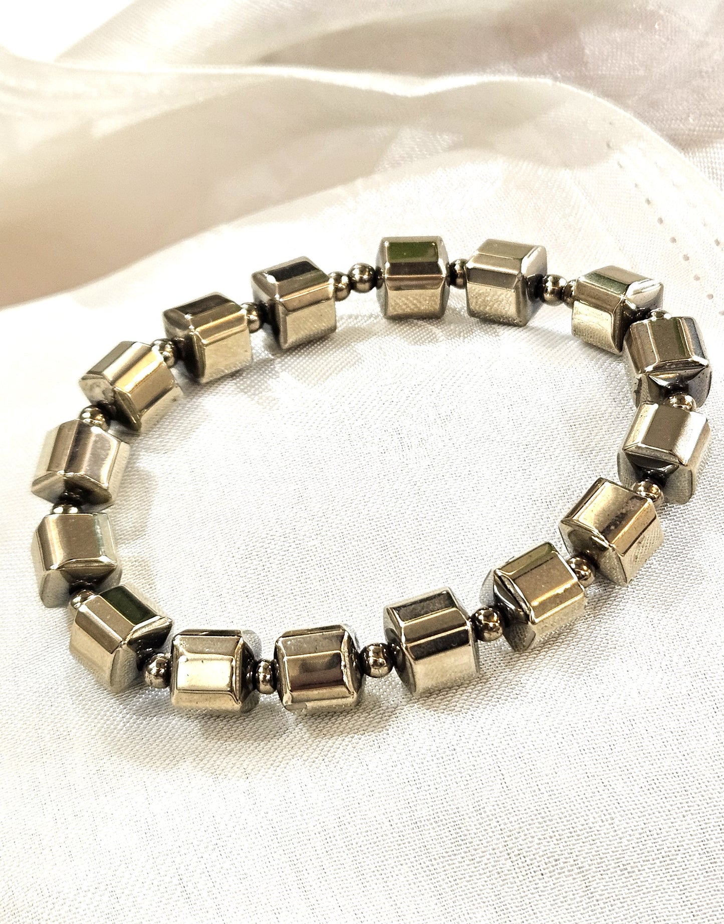 Pyrite Square Bracelet - The Stone of Abundance & Power
