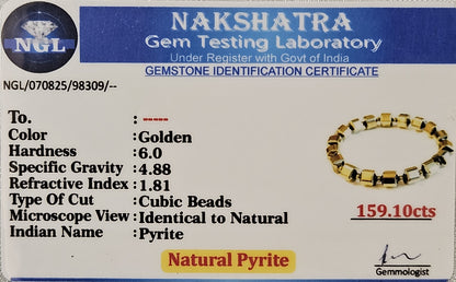 Pyrite Square Bracelet - The Stone of Abundance & Power