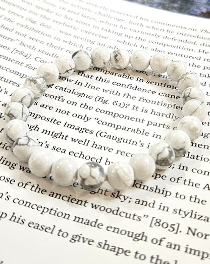 Howlite Bracelet - Stress Relief, Focus & Restful Sleep