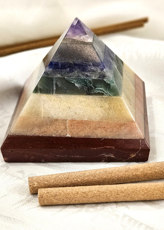 7 Chakra Crystal Pyramid – Balance • Healing • Energy