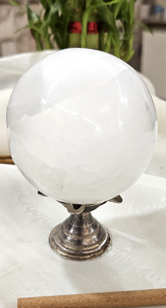 Selenite Sphere – The Stone of Divine Clarity