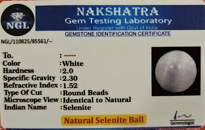 Selenite Sphere – The Stone of Divine Clarity