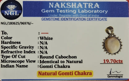 Gomti Chakra Pendant - Talisman of Prosperity & Protection