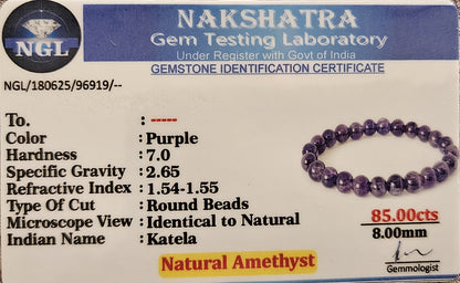Amethyst Bracelet - Calm, Clarity & Spiritual Balance