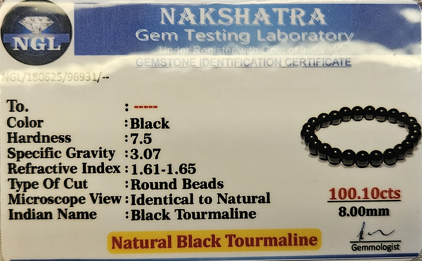 Black Tourmaline Bracelet - Protection, Grounding & Inner Strength