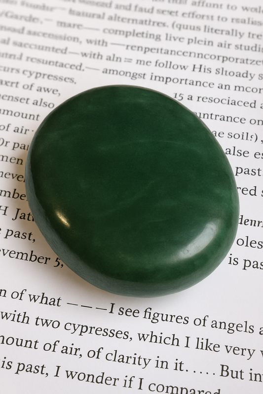 Green Jade Palm Stone – Stone of Abundance & Harmony