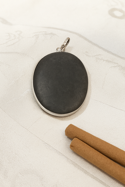 Cats Eye Oval Pendant - The Stone of Karmic Protection & Intuition