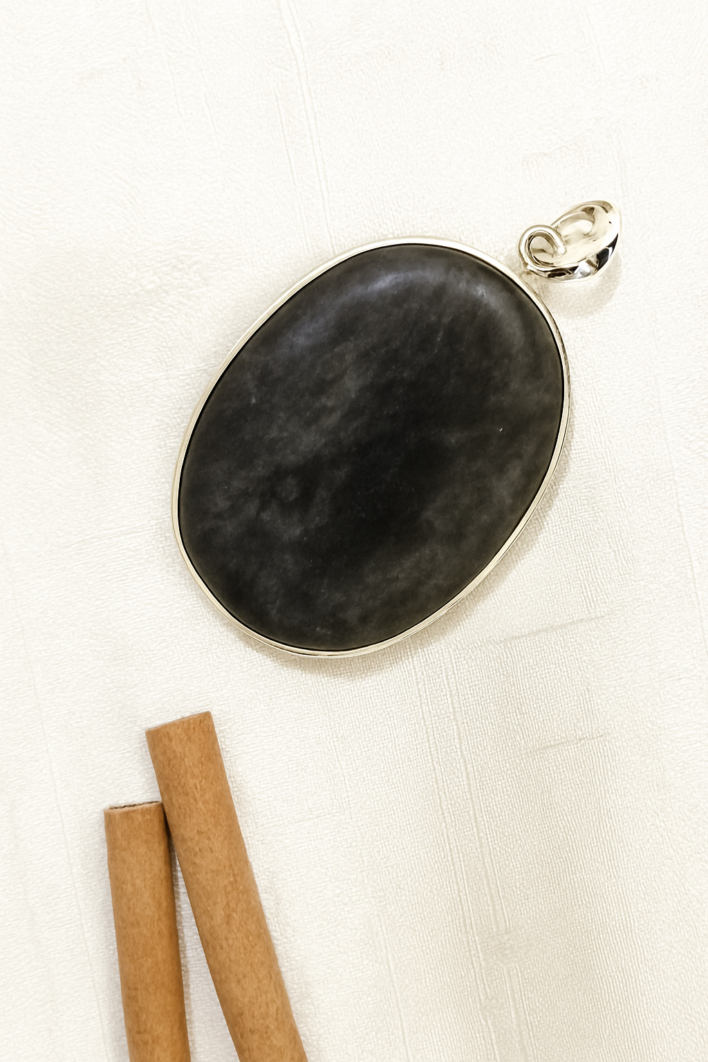Cats Eye Oval Pendant - The Stone of Karmic Protection & Intuition